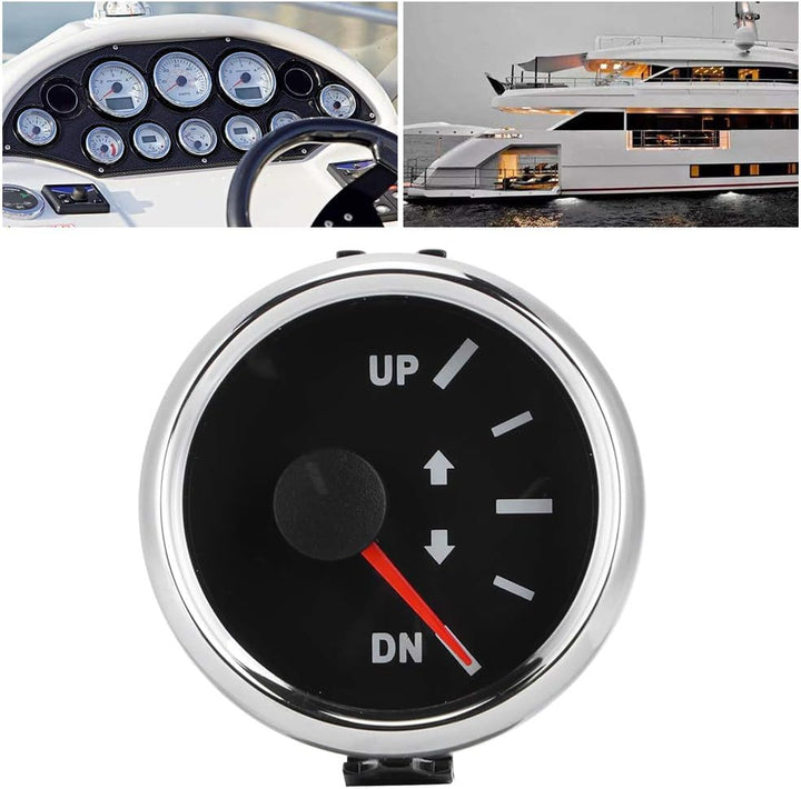 Trimmanzeige,52 mm UP-DN-Trimmanzeige für Boote 0-190 Ohm Trimmanzeige für Marineboote Kit Trimm-Nei