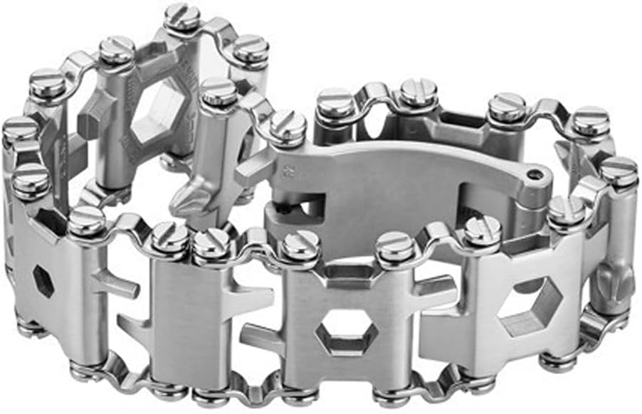 Multitool-Armband für Herren – 29-in-1-Multifunktionsarmband aus Edelstahl, reisefreundlich, geeigne