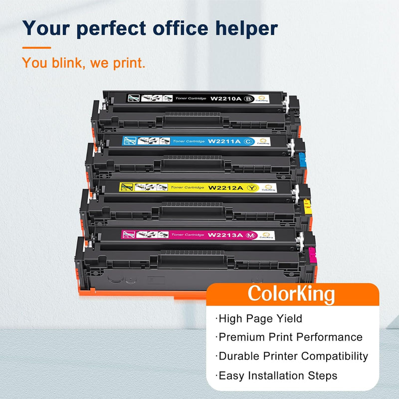 ColorKing Kompatible Tonerkartusche Ersatz für HP 207A 207X Color Laserjet Pro MFP M283fdw M282nw M2