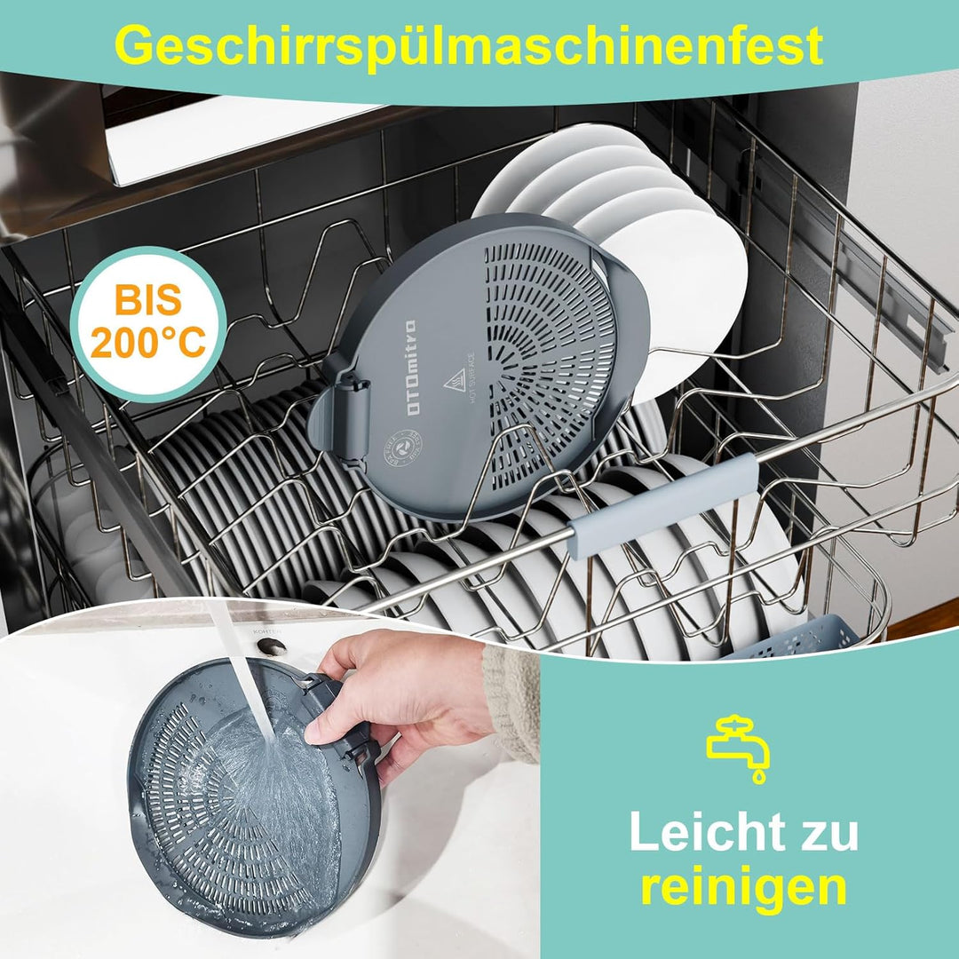 Ausgusssieb für Thermomix TM6 TM5, Abgiesshilfe und Spritzschutz, BPA freies Nudelsieb, Siebaufsatz