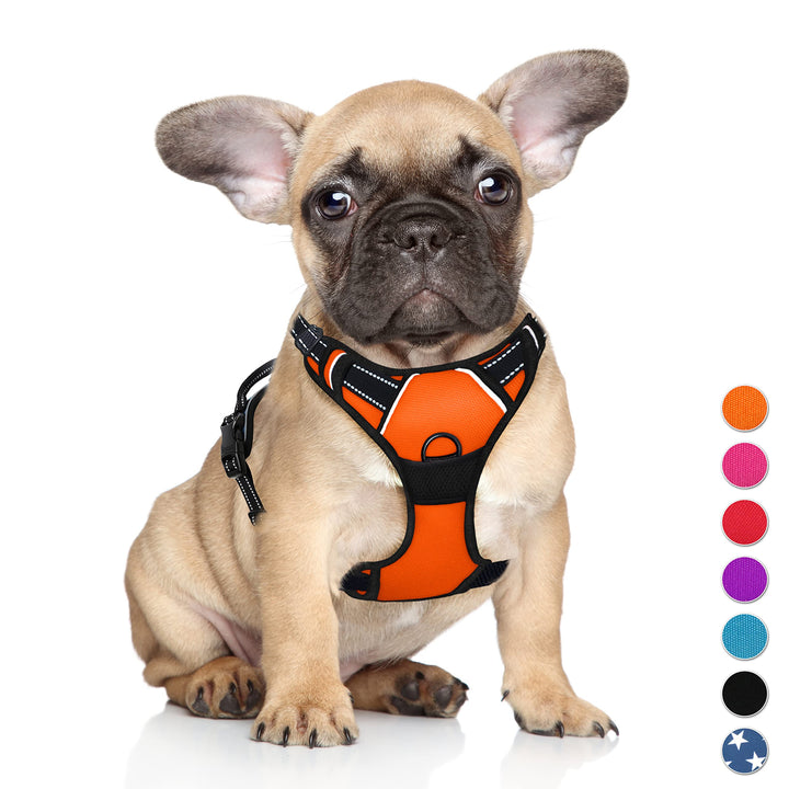 BARKBAY No Pull Hundegeschirr, gross, reflektierend, mit Frontclip und einfacher Kontrolle, für Spaz