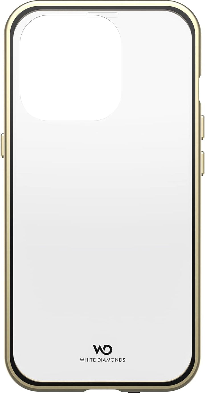 WHITE DIAMONDS - Hülle 360 Grad Glass Case Passend für Apple iPhone 14 Pro I Handyhülle, Durchsichti