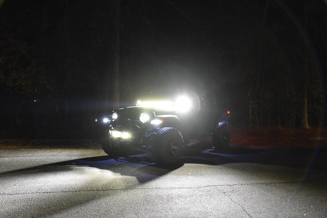 HELLA 1FB 358 176-211 LED-Fernscheinwerfer - Black Magic Mini Lightbar 6.2" - 12/24V - Anbau - Kabel