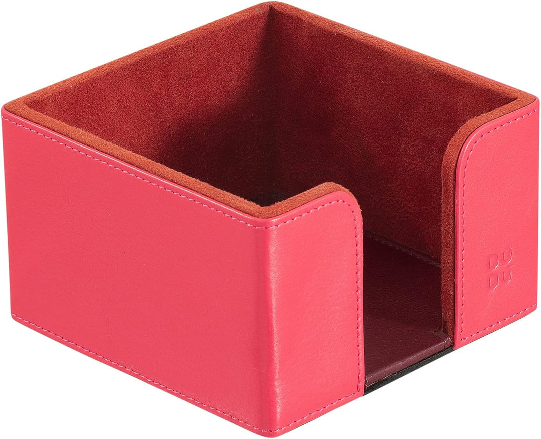 DUDU Schreibtisch-Set aus Leder für das Büro 4-teilig mit Taschenleerer Stifthalter Briefhalter Zett