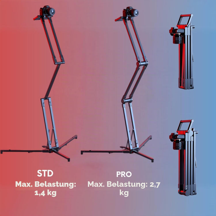 Edelkrone StandPLUS PRO Flexibles und faltbares Kamerastativ für Videokameras und Kompaktkameras