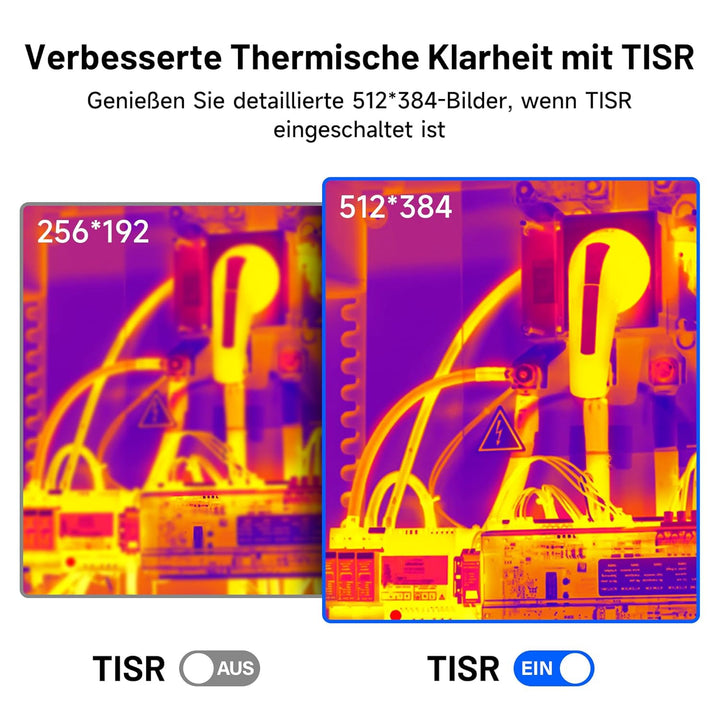 TOPDON TC002 Wärmebildkamera für iOS, 256x192 IR-Auflösung, 40mk Wärmeempfindlichkeit, Verbesserter