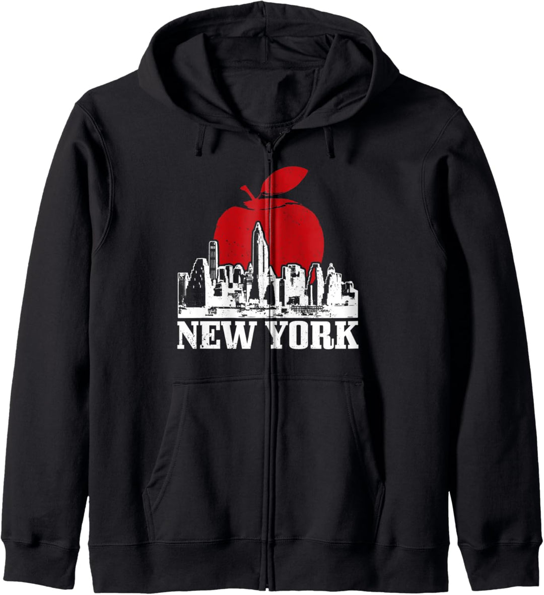 New York City Skyline Big Apple NYC NY Manhattan Souvenir Kapuzenjacke