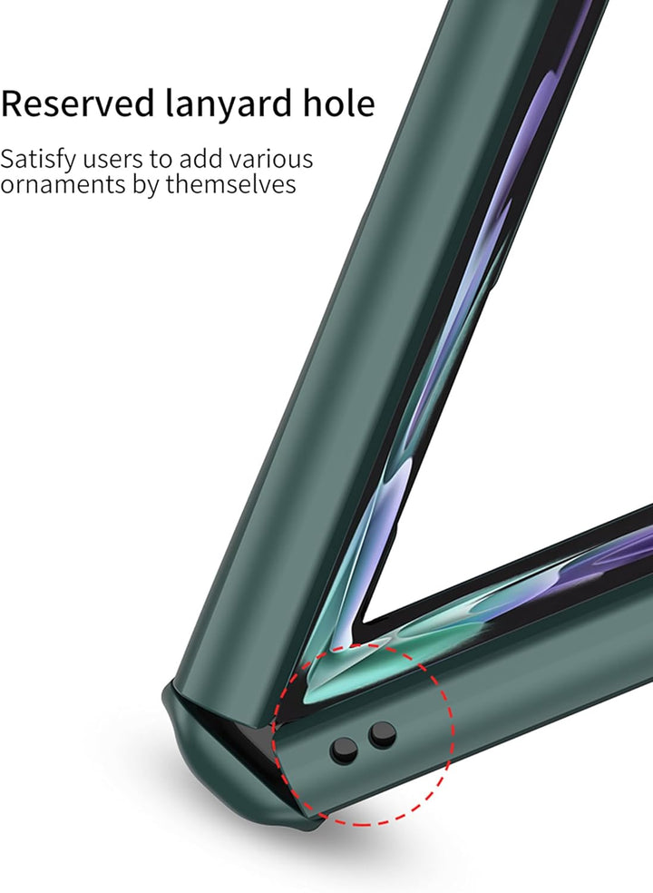 Hülle für Galaxy Z Flip 3 5G,Ultradünne Stossfeste Magnetisch Faltbare All-Inclusive-Telefonhülle fü