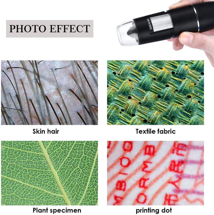 USB Digital Mikroskop, XVZ Handy USB-Digitalmikroskop 50X-1600X-Vergrösserung, kompatibelür Android,