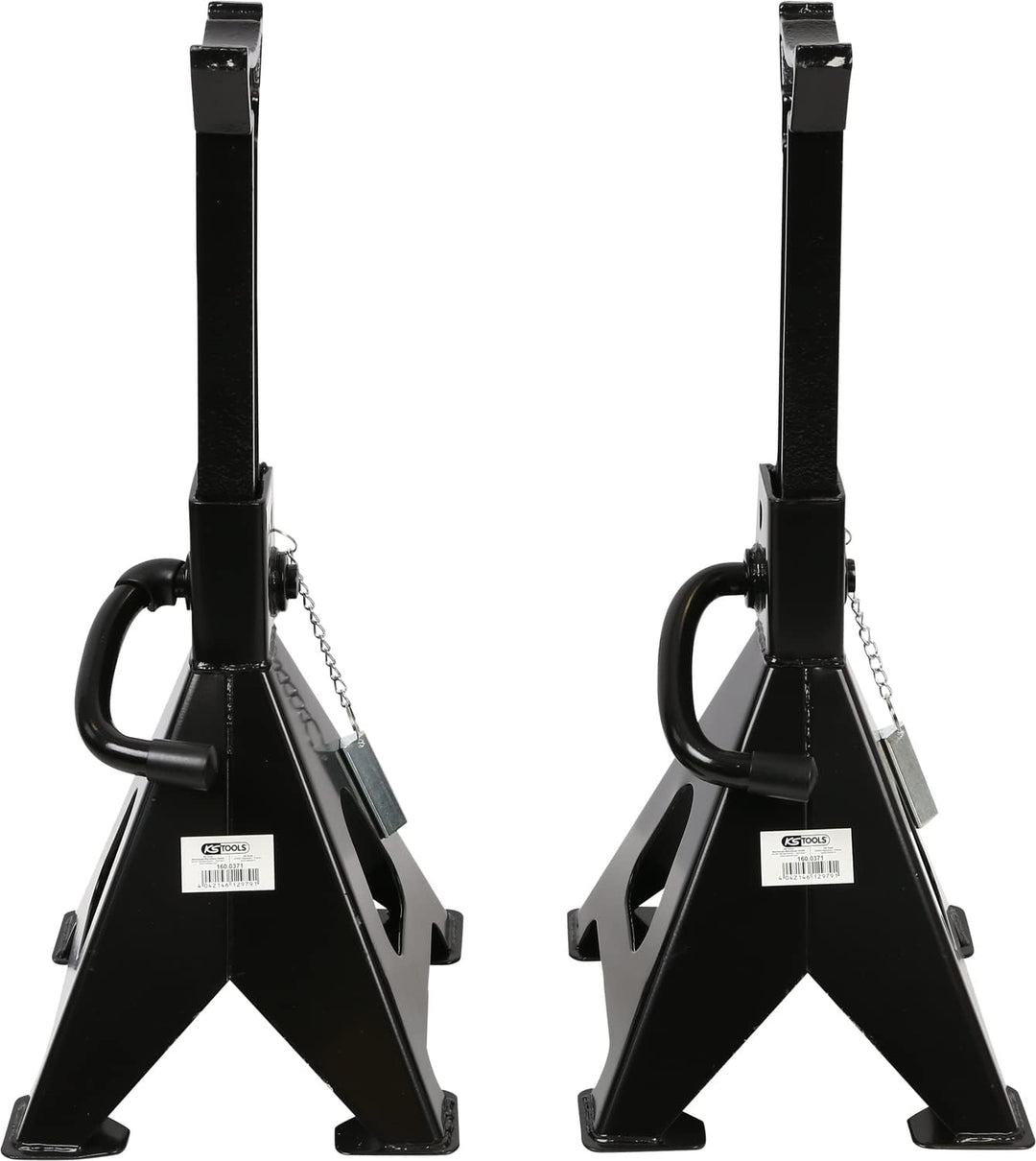 KS Tools 160.0371 Stahl-Unterstellbock mit Schnellverstellung, 6 t, paarweise, 6 t