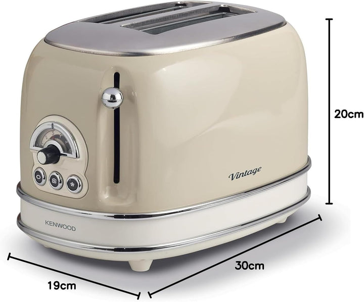 Ariete, 0155CR, Design-Toaster für zwei Scheiben, sechs Toaststufen, 810 W, Gehäuse aus Edelstahl, h