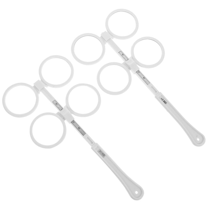 2 Stck Optometrie Flipper Verstellbar für Erwachsene Glaslinsen zur Amblyopie Astigmatismus behandlu