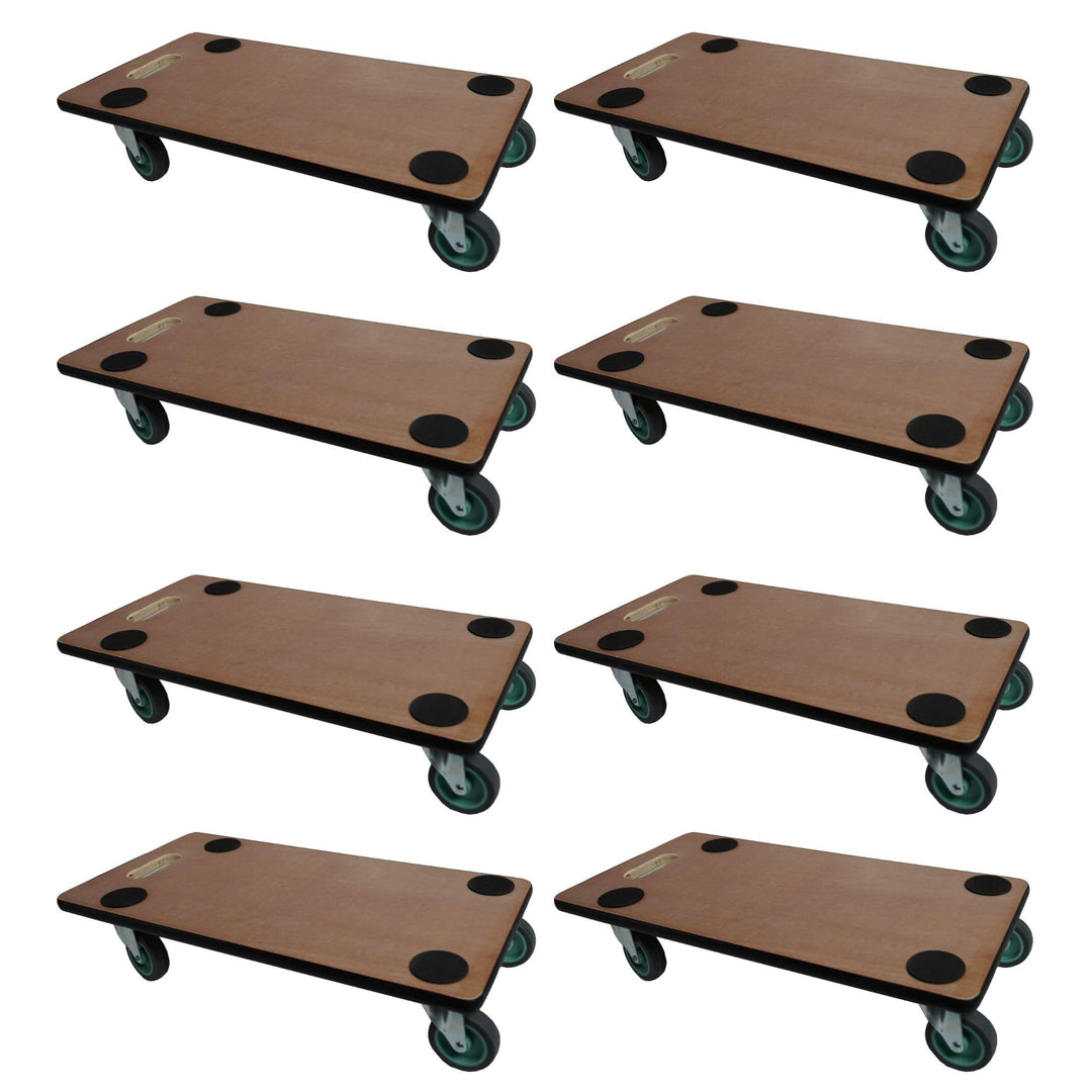 PROREGAL Profi Transportroller Hercules 30x60 cm Schwerlast bis 200 kg mit 4 Gummirollen &amp; Griff, Sp