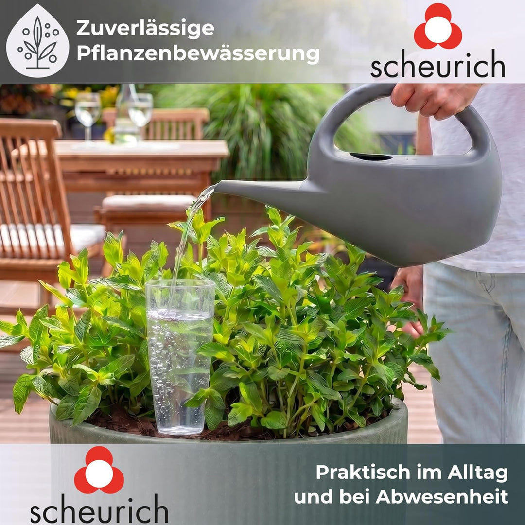 Scheurich Wasserspender Copa XL | 3X Transparent | 500 ml Füllmenge | Bewässerungskugel klein mit To