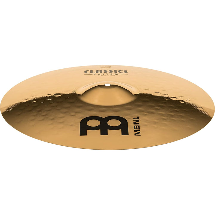 Meinl Cymbals Classics Custom Brilliant Crash Medium 18 Zoll (Video) Schlagzeug Becken – Paar – (45,