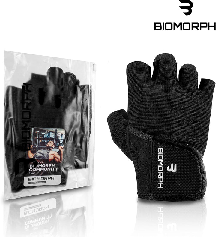 BIOMORPH Trainingshandschuhe für Damen und Herren | Fitness Handschuhe für Krafttraining, Bodybuildi