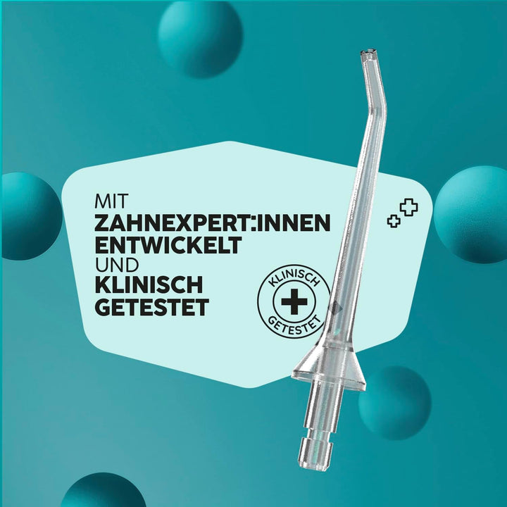 happybrush® Munddusche weiss - TESTSIEGER* – 100 Tage testen - Kabelloser Water Flosser für Zahnrein