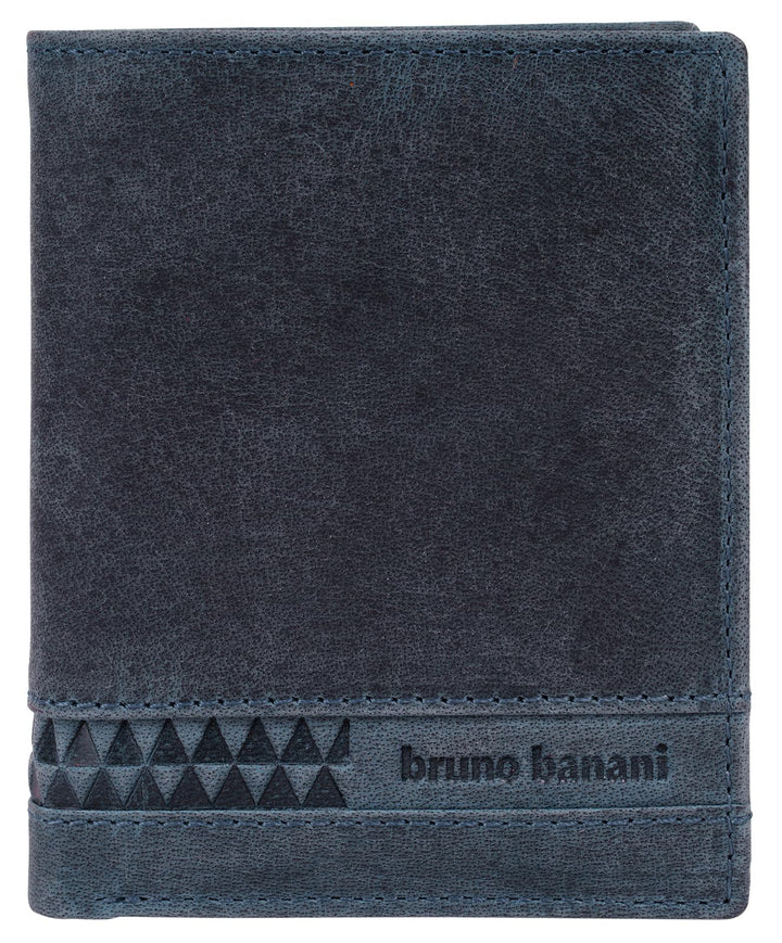 bruno banani Geldbörse Echt Leder blau Herren, Damen - 021755, Blau
