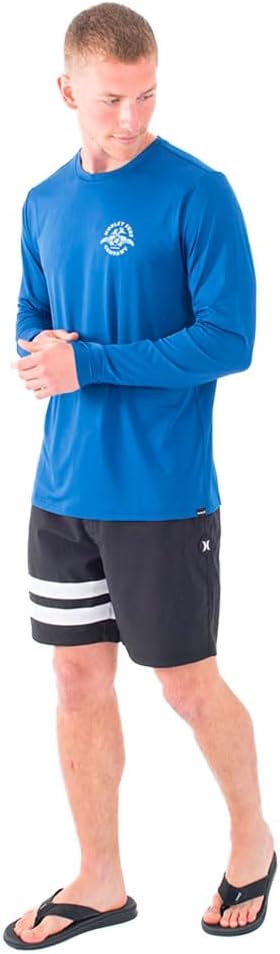 Hurley Herren Evd Hybrid UPF Ls ausschlagschutzhemd, Abyss