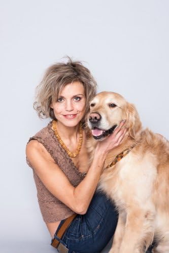 Bernsteinkette Hund, Bernstein Halsband Hund, Zeckenschutz Katze & Hunde, 100% Baltischer Bernstein