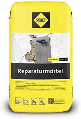 Sakret Reparaturmörtel RM 10 kg, Ausbesserungsmörtel + 1 gratis Sakret Cuttermesser