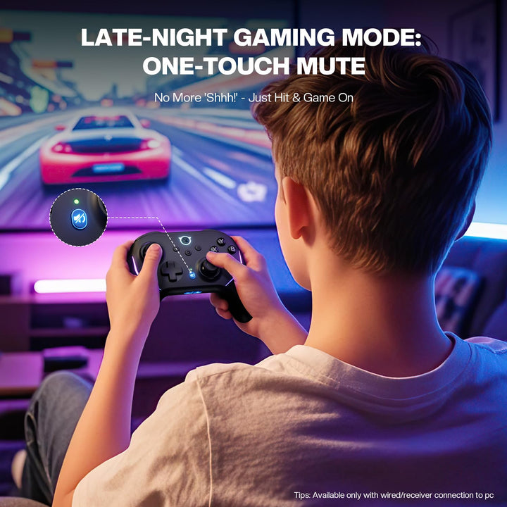 NYXI Flexi Wireless PC Controller - Hall Effect Sensing Joystick, Hall Analong Triggers, Interchange