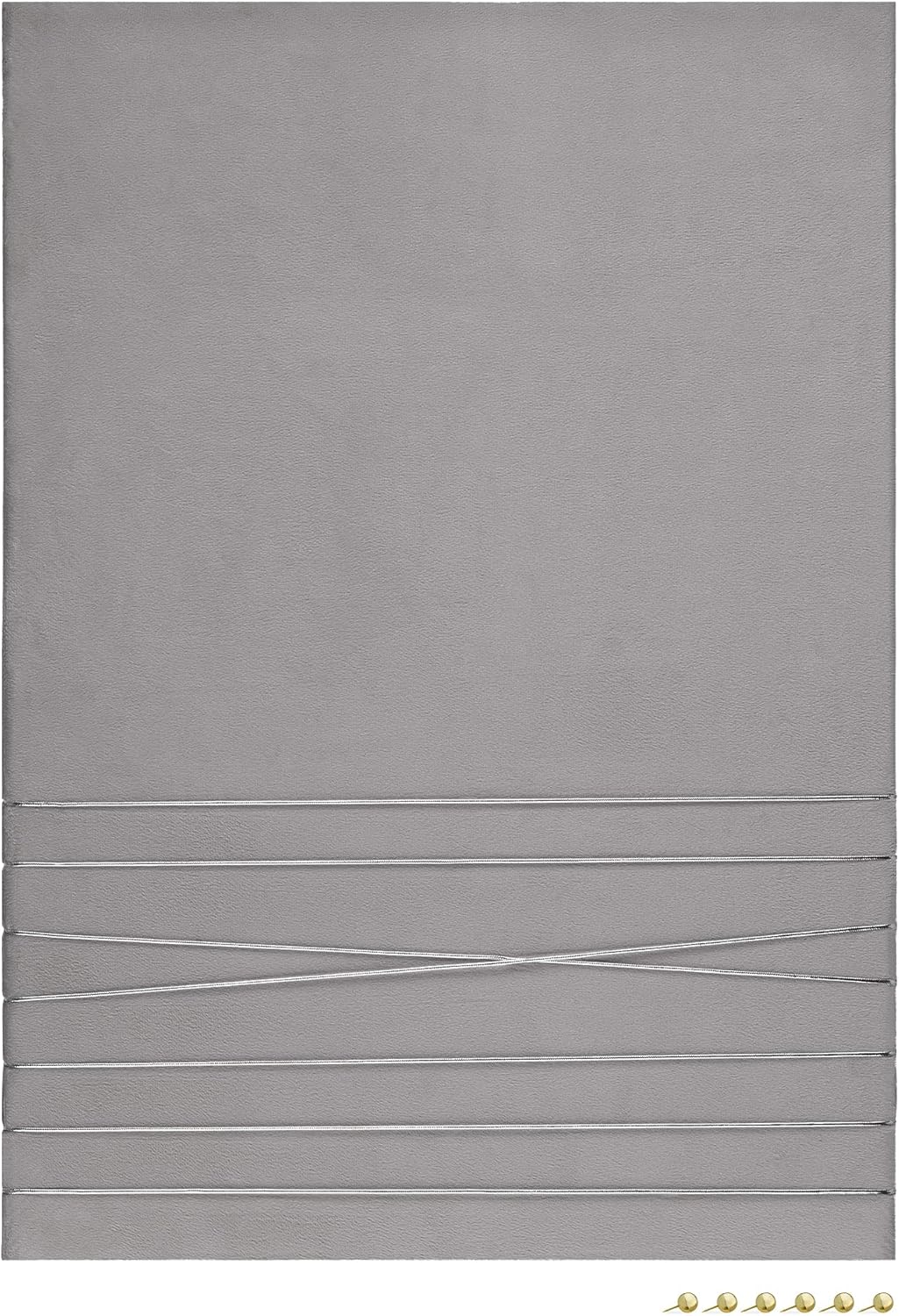 Navaris Pinnwand Collage Fotowand aus Samt - 70x50cm Bilderhalter - Fotohalter mit Schnur - für Foto