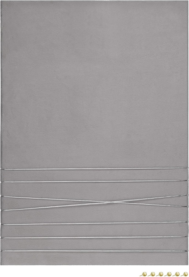 Navaris Pinnwand Collage Fotowand aus Samt - 70x50cm Bilderhalter - Fotohalter mit Schnur - für Foto