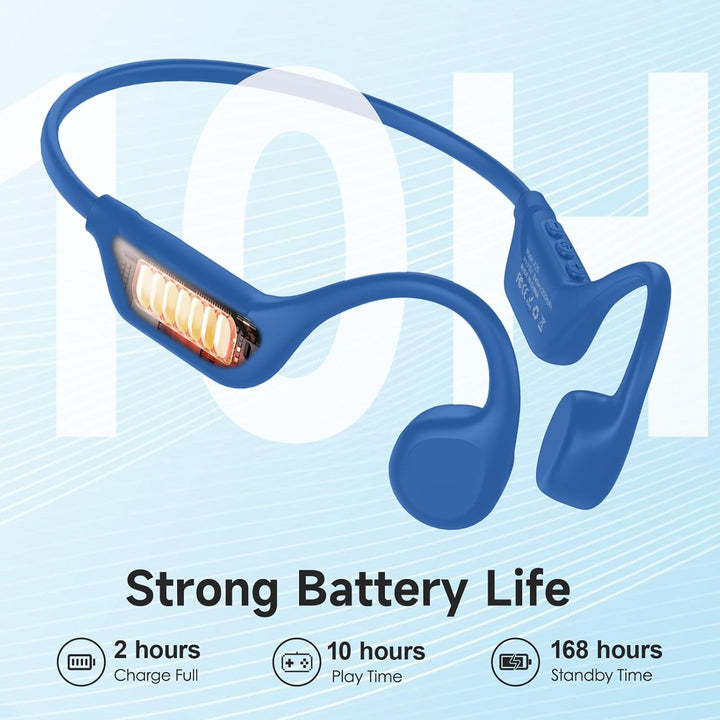 IFECCO Knochenschall Kopfhörer Bluetooth 6.2 - Open Ear Bone Conduction Headphones Kabellos,IPX5 was