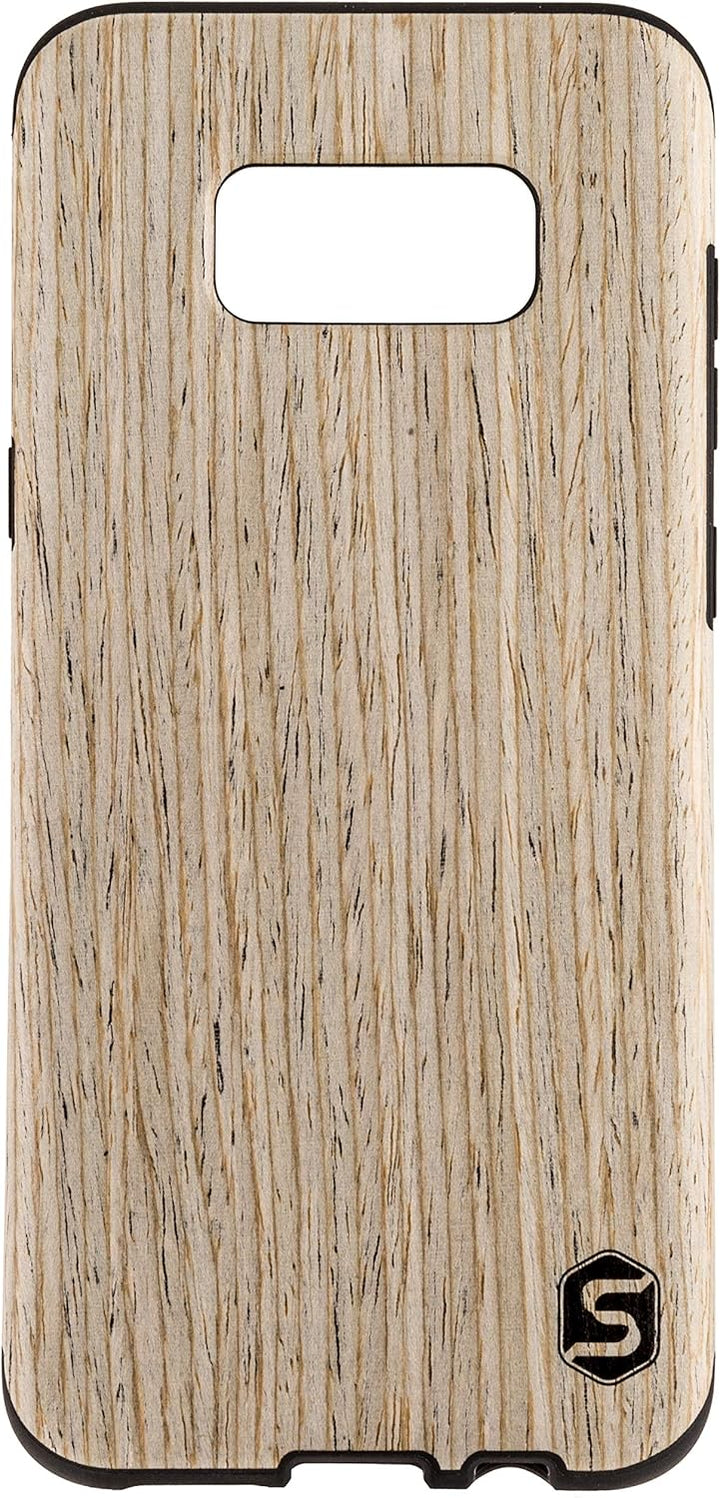 SEBASTIAN STURM Handyhülle "MAXI" | Hergestellt aus echtem Holz "White Walnut" in einer TPU-Hülle |