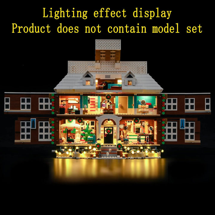 GEAMENT LED Licht-Set Kompatibel mit Lego Ideas Home Alone Exklusives Bauset - Beleuchtungsset für I