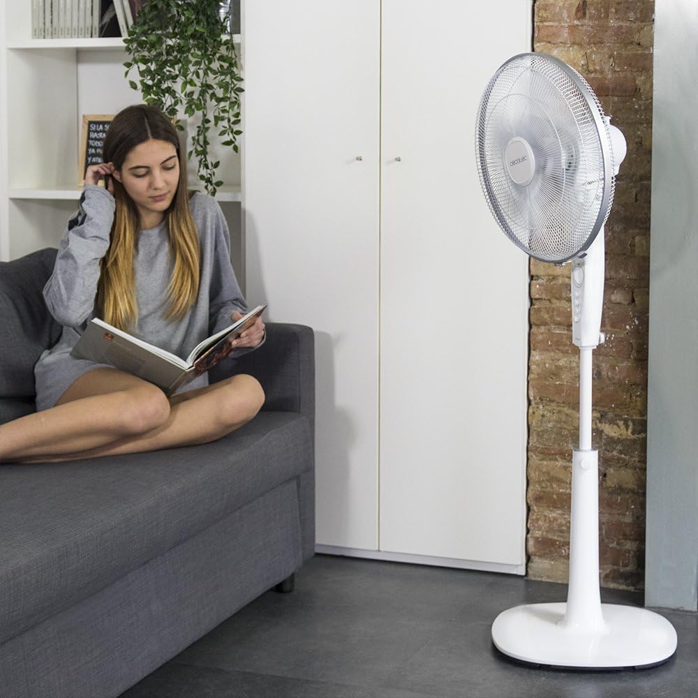 Cecotec Standventilator EnergySilence 1010 Extreme Flow. 16" mit 60 W und 3 Geschwindigkeiten, Timer