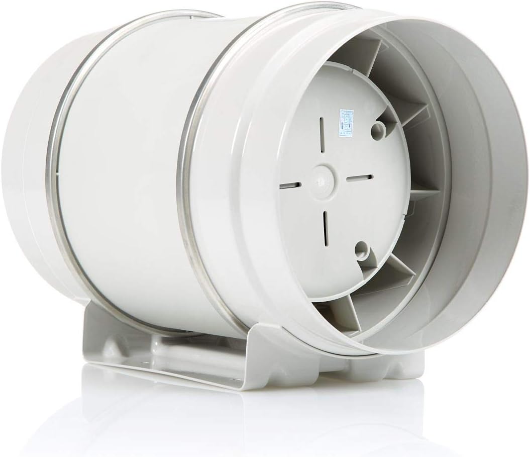 STERR Rohrventilator DFA200 Kanalventilator 200 mm / 8'' - Industrieventilator Niedriger Energieverb