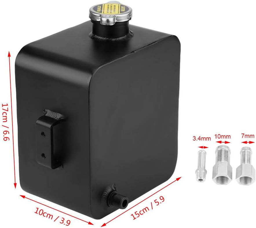 Universeller Kühlmittel Ausdehnungsbehälter, 2,5 l Aluminium Kühler-Kühlmittel Rückgewinnungs Überla