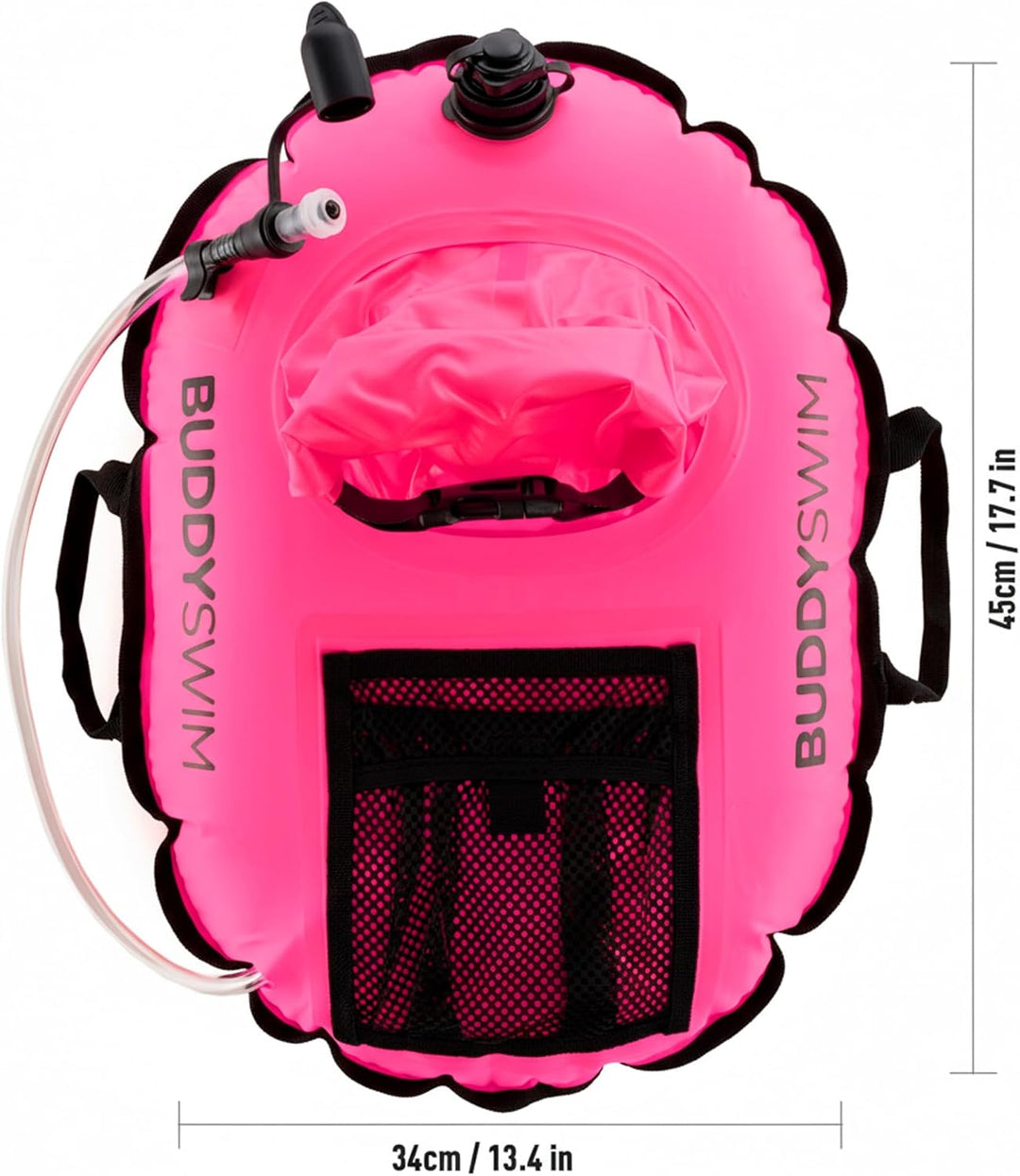 Hydrastation 10 L Open Water Schwimmboje mit zentraler wasserdichter Tasche für einfachen Zugriff au
