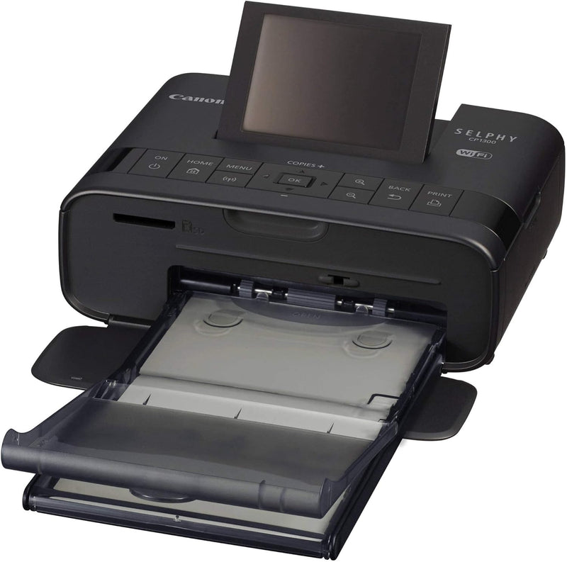 Canon SELPHY CP1300 mobiler Fotodrucker (Druck bis Postkartengrösse 10x15cm, WLAN, kabellos, Thermos