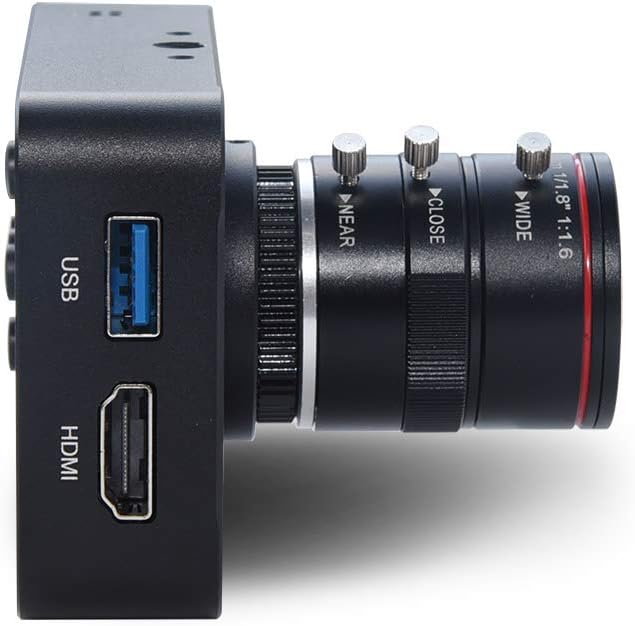 MOKOSE 12MP 4K HDMI Kamera, 1080P USB HD Live-Übertragung Webkamera mit 4K@30FPS Aufzeichnung, Indus