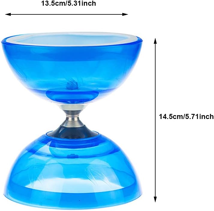 Diabolo Freiläufer mit kugellager Dreifache Lagerung Set, 4 Farben Blinkendes Dreifachlager-Diabolo