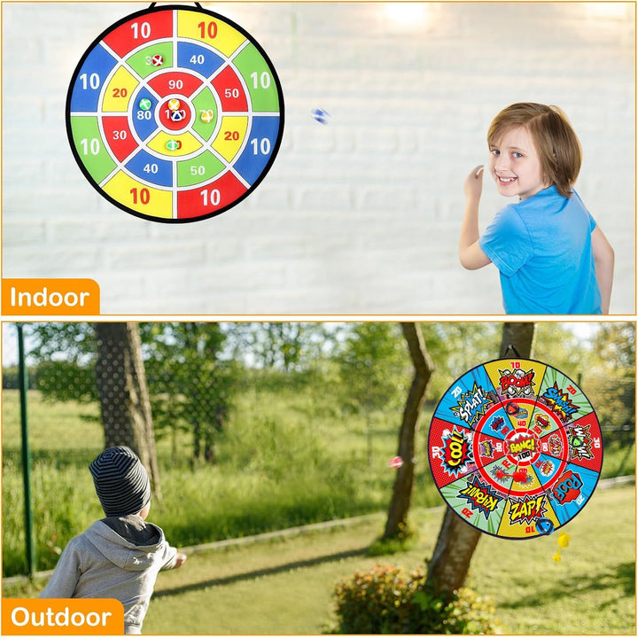 Superhelden Geburtstag Mitgebsel,Dartscheibe Kinder,Indoor Outdoor für wurfspiel Kinder,klettballspi