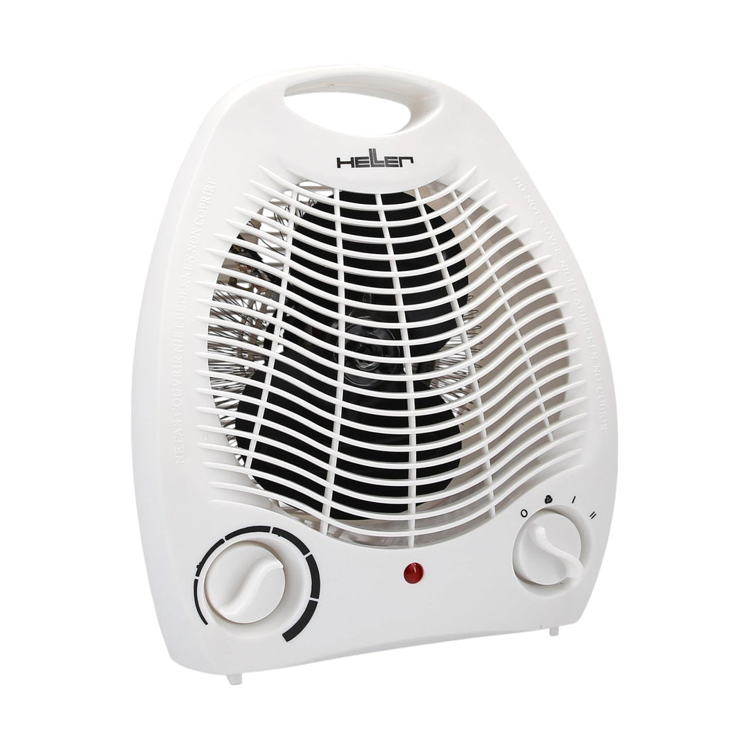 HELLER HL706 Heizlüfter klein | 2000W | elektrische Heizung mit Thermostat | 2 Heizstufen + Kaltstuf