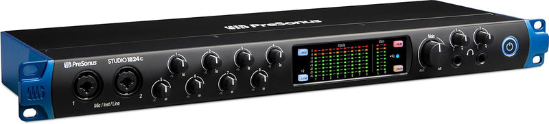 PreSonus Studio 1824c, 18 Eingänge/20 Ausgänge, 192 kHz, USB-C Audio Interface mit Software-Bundle i