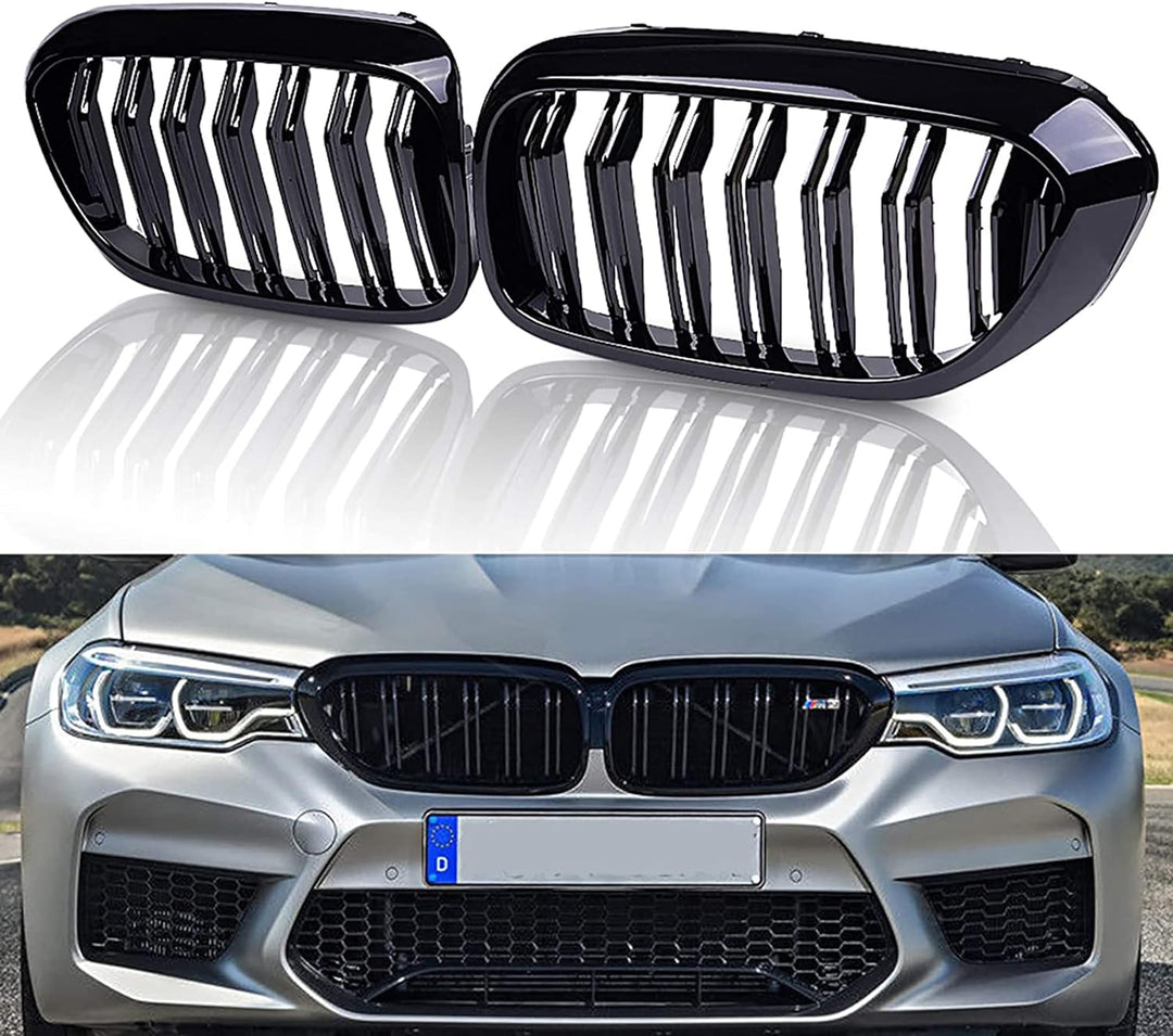 Gangying G30 Kühlergrill, G31 Nieren Schwarz passend für BMW 5er G30 G31 Grill Nieren Schwarz 2017-2