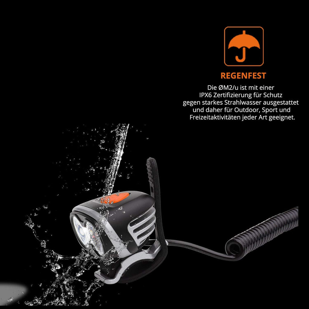 USB Helmlampe Stirnlampe Sport und Freizeitlampe mit 720 Lumen | 3 Leuchtmodi | kann mit allen 5V Po