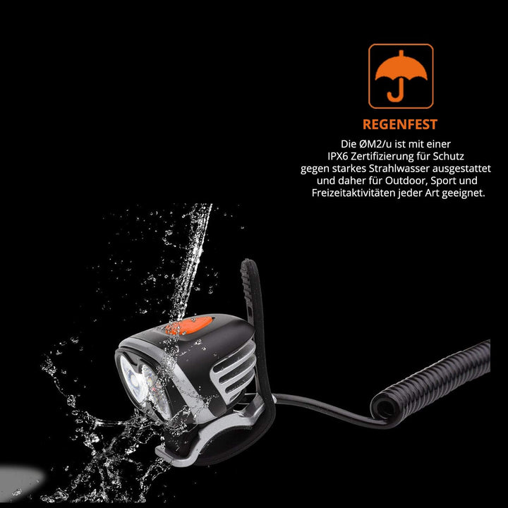 USB Helmlampe Stirnlampe Sport und Freizeitlampe mit 720 Lumen | 3 Leuchtmodi | kann mit allen 5V Po