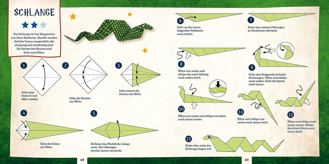 Das inoffizielle Origami für Potterheads: Mit 22 Faltanleitungen in drei Schwierigkeitsgraden und üb