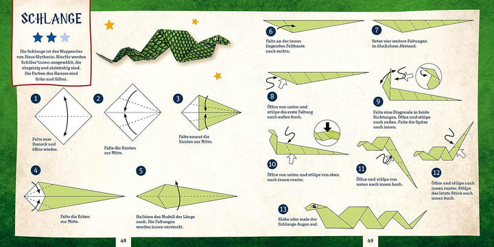 Das inoffizielle Origami für Potterheads: Mit 22 Faltanleitungen in drei Schwierigkeitsgraden und üb