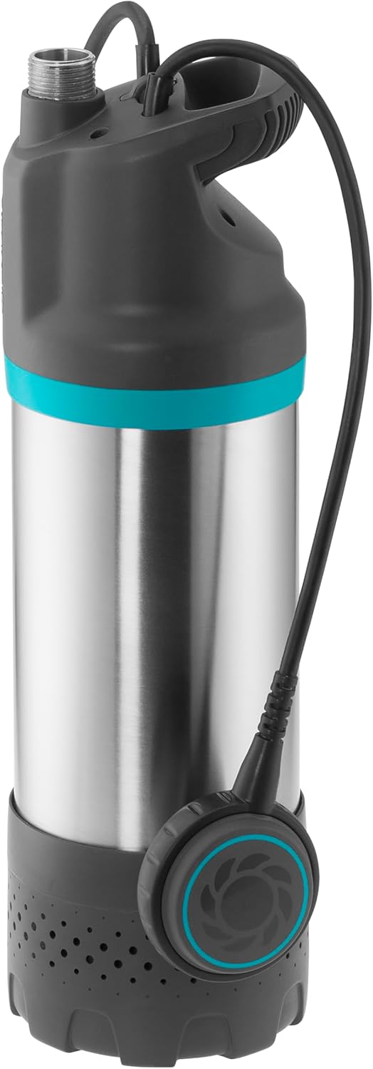 Gardena Tauch-Druckpumpe 5900/4 inox: Tauchdruckpumpe mit 5900 l/h Fördermenge, mit Schmutzfilter, g