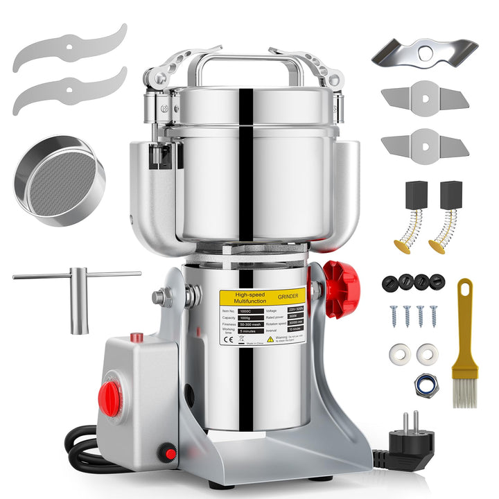 Tragbare Getreidemühle 220 V,Zum Mahlen schütteln,Hochgeschwindigkeits Schleifmaschine Mehl Pulver,D