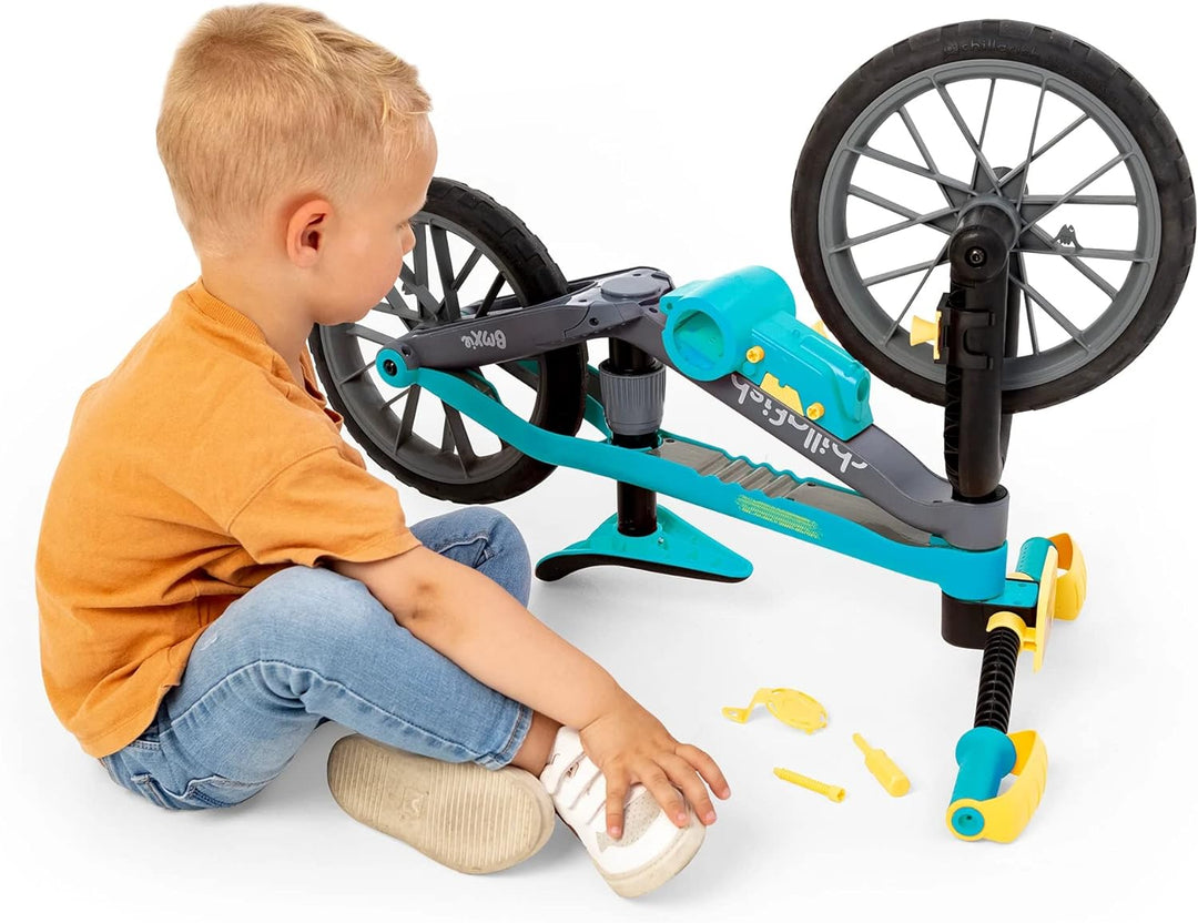 Chillafish BMXIE Laufrad, 12 Zoll Kinderlaufrad mit Bremse, Leuchträdern, als Motorrad Version oder