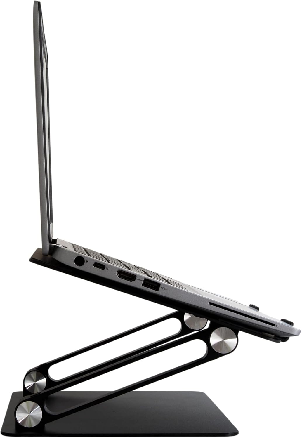 Konsol Laptopständer, Faltbarer Laptop-Riser, verstellbare Winkel, Aluminium leicht und langlebig, L